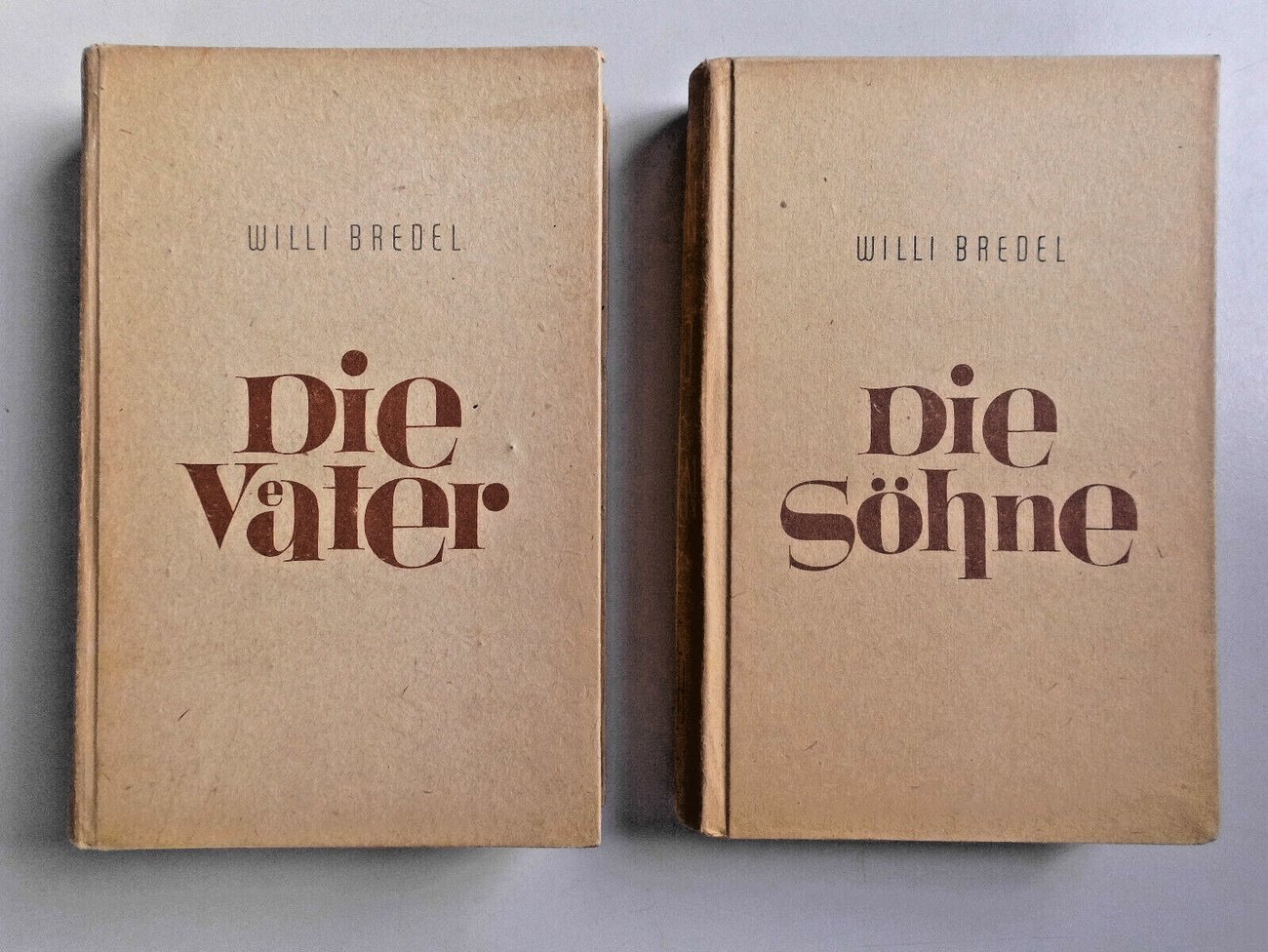 Willi Bredel Die Väter, Die Söhne Band 1 u. 2 der Trilogie DDR