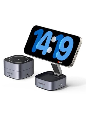 UGREEN MagFlow 2 in 1 iPhone Ladestation