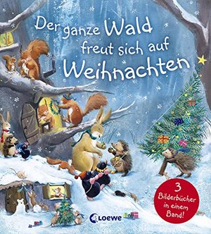 Der ganze Wald freut sich auf Weihnachten: Drei Weihnachtsgeschichten in einem Buch für Kinder ab 4 