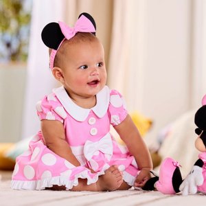 Minnie Maus - Pinkfarbener Kostüm-Body für Babys