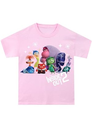 „Alles steht Kopf 2“: T-Shirt für Kinder, rosa