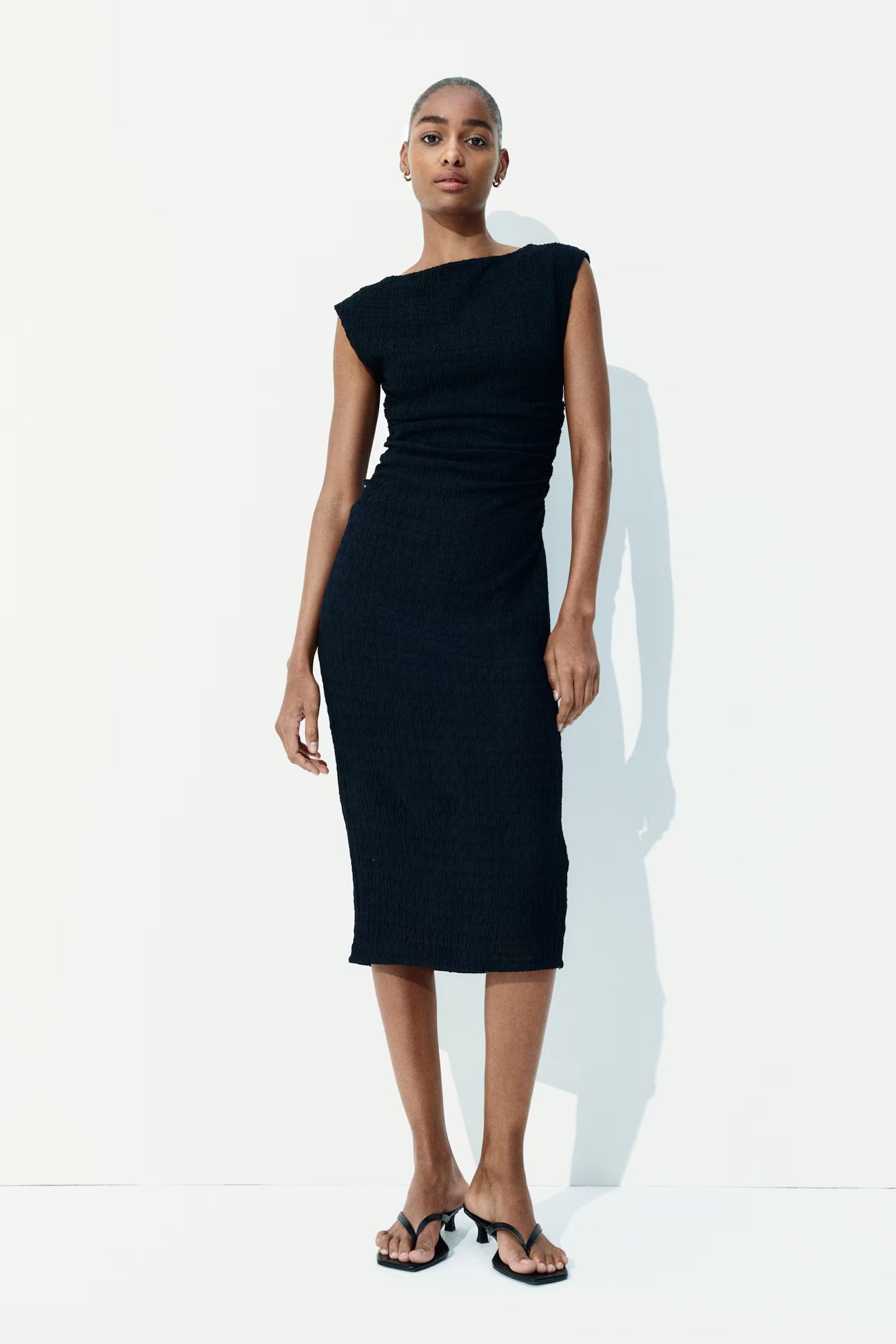 Drapiertes Bodycon-Kleid