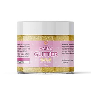 Happy Glitter Gold – essbarer Lebensmittel-Glitzer