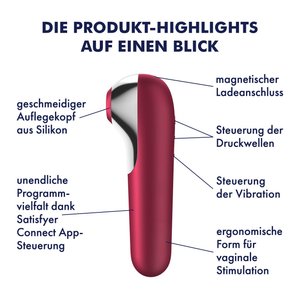 Satisfyer Satisfyer 'Dual Love Connect App', Vibrator + Druckwellentoy