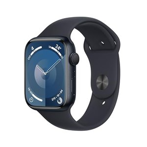 Apple Watch Series 9 (GPS, 45 mm) Sportarmband M/L in Mitternacht