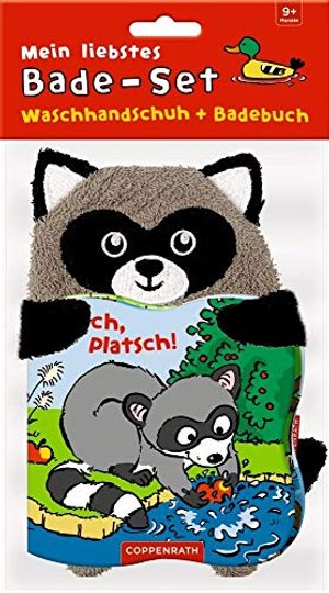 Mein liebstes Bade-Set: Badebuch & Waschhandschuh: Plitsch, platsch, kleiner Waschbär!