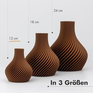 NATUMO Design-3D-Vase „Bulba“ aus Kunststoff