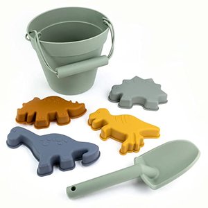 Olgs Dino Sandspielzeug Set Silikon 6-teilig