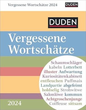 Duden Vergessene Wortschätze Abreißkalender 2024