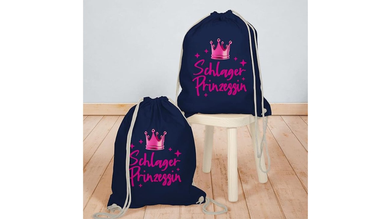 Turnbeutel Rucksack - Party Outfit - Schlager Prinzessin