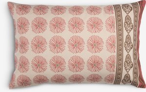 Zierkissenbezug „KATTEFOT“, 40 x 60 cm, rosa/braun