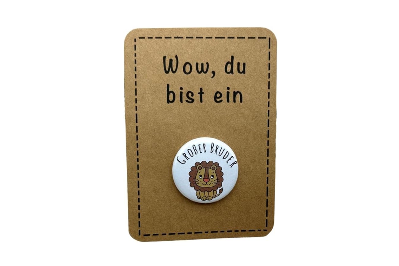 Anstecker Großer Bruder Löwe