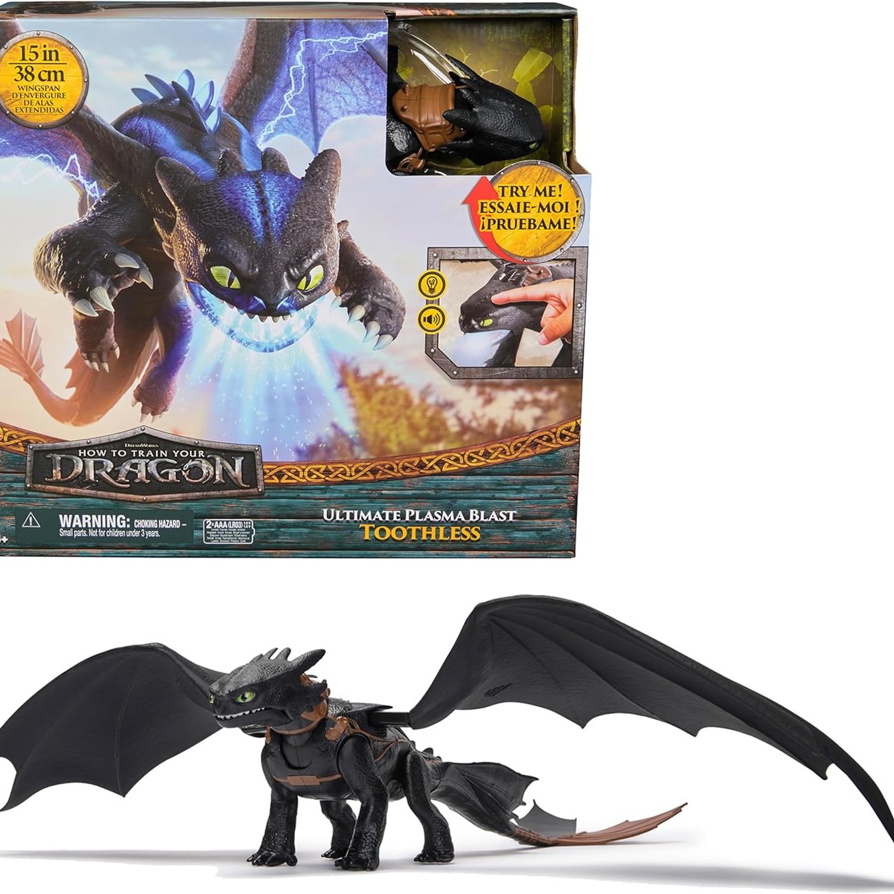 DreamWorks Plasma Blast Ohnezahn, 51cm
