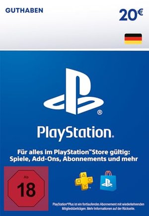 PSN Guthaben-Aufstockung | 20 EUR | deutsches Konto | PS5/PS4 Download Code