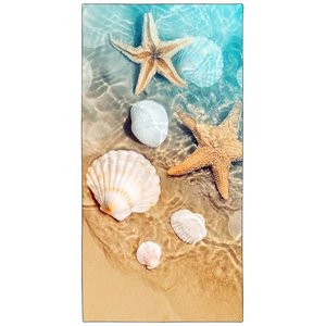 YISUMEI Mikrofaser Strandtuch XXL mit Muschel-Motiv