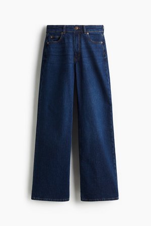 Wide High Jeans - Blau - Damen