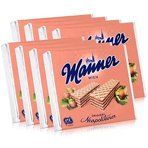 Manner Wien Neapolitaner 75g - Waffeln mit Haselnussfüllung (8er Pack)