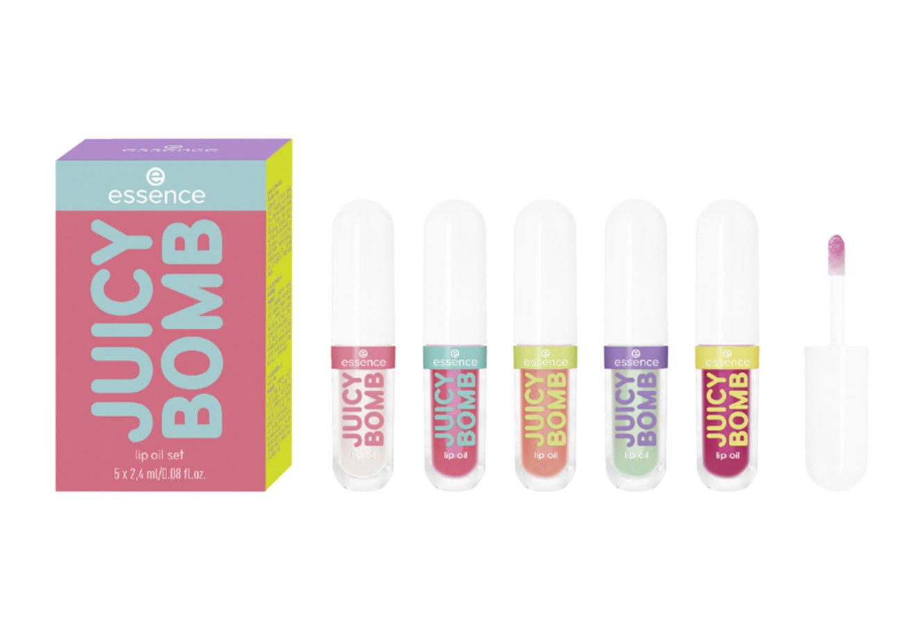 essence JUICY BOMB lip oil set