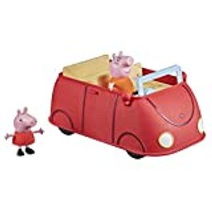 Peppa Pig Peppa’s Adventures Peppas rotes Familienauto Vorschulspielzeug, Sprache und Soundeffekte, 
