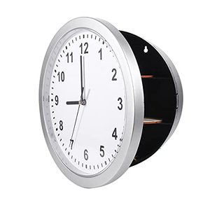 Safe Clock, Hidden Secret Wanduhr Safe Container Box Lässige Uhr für Geldversteck Schmuck Wertsachen