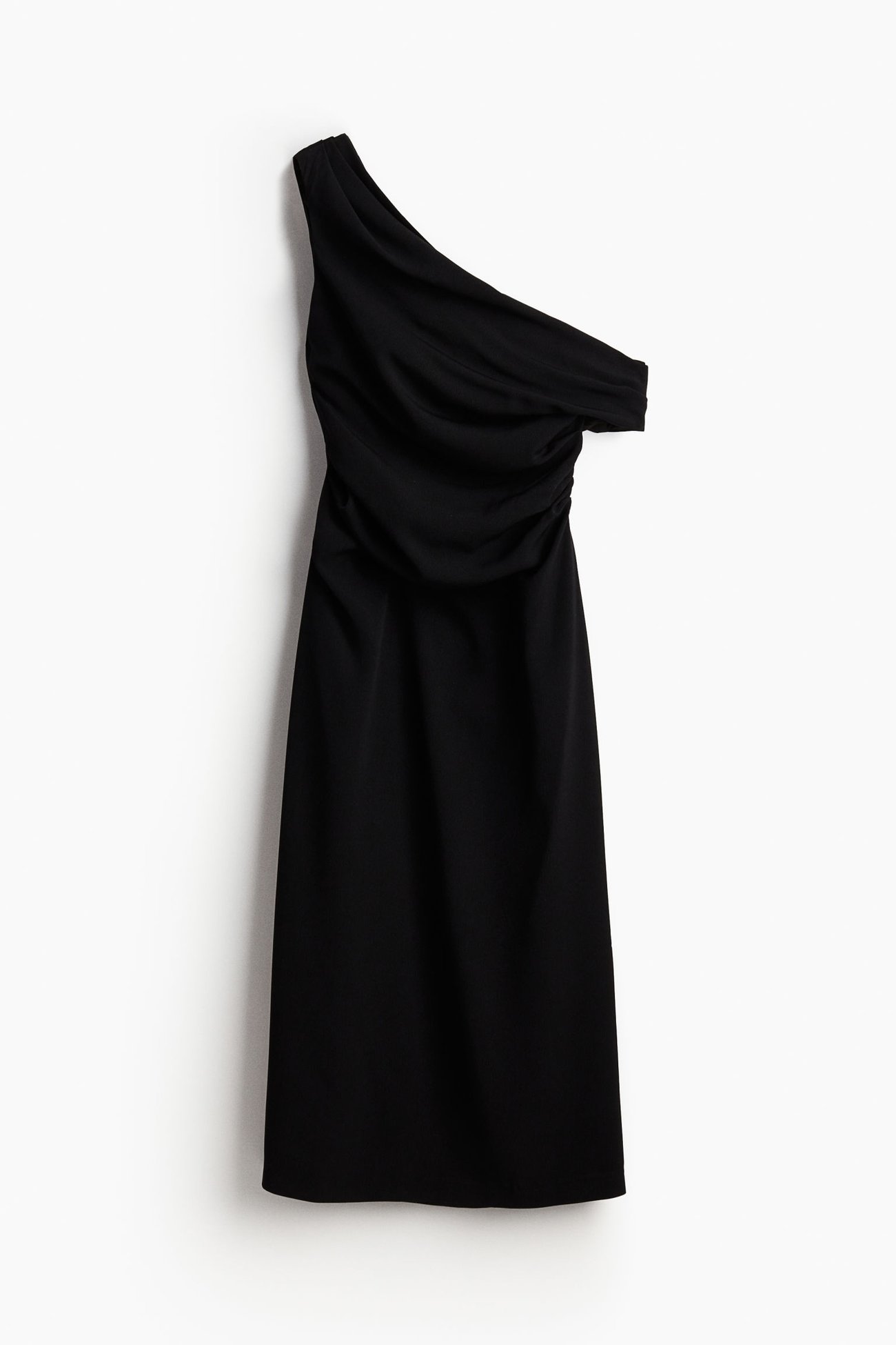 Drapiertes One-Shoulder-Kleid