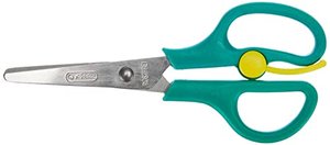 Herlitz 8740052 Bastellschere rund, mit Schneidhilfe und Zentimeterskala