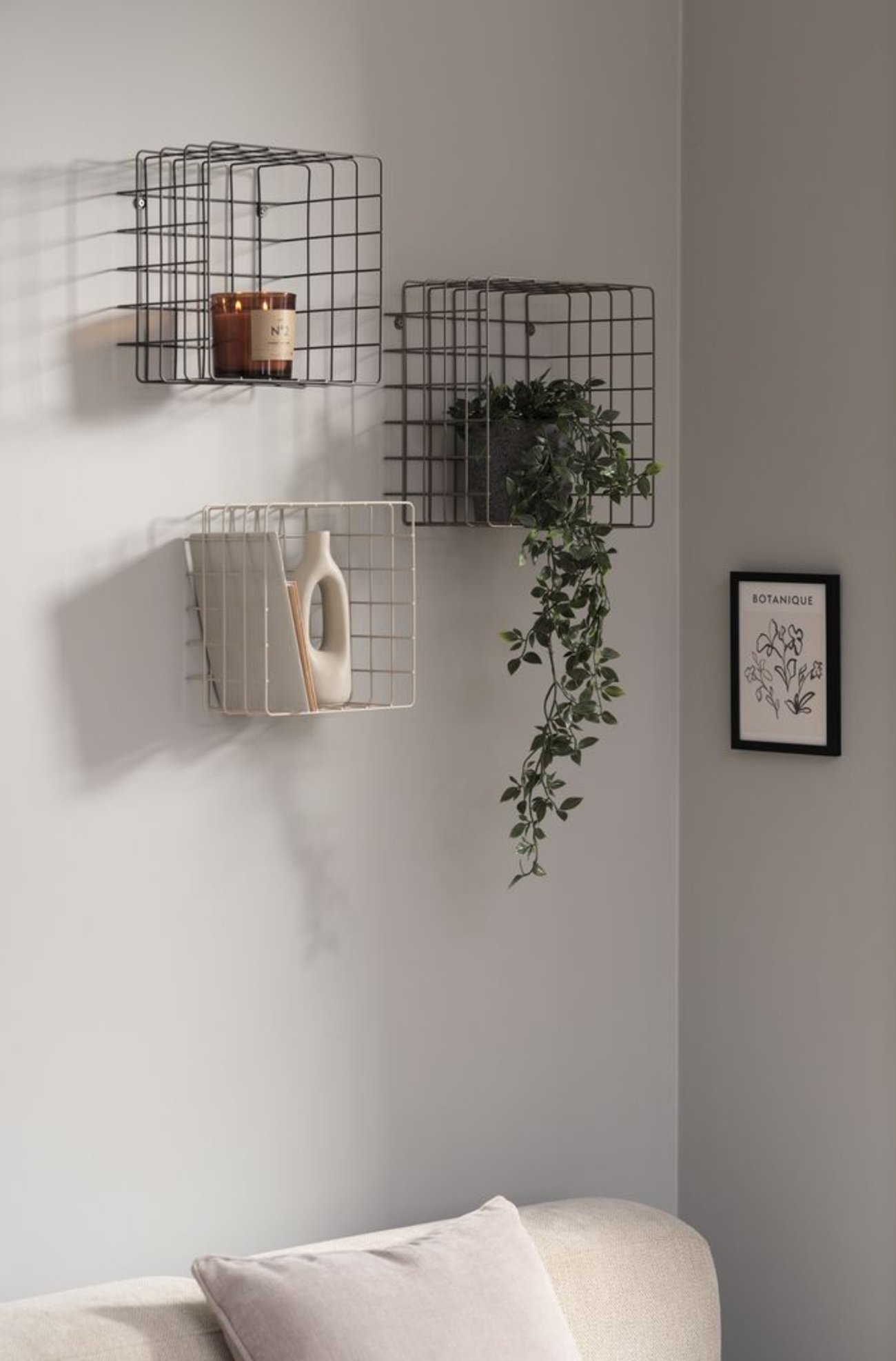 Wandregal STENUM sand/terrakotta/braun 3Stk/Pck