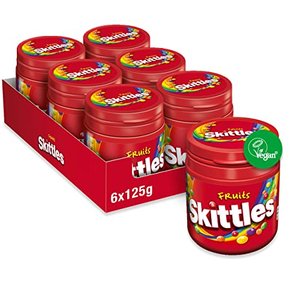 Skittles Kaubonbons | Fruits | 6 Dosen (6 x 125 g)