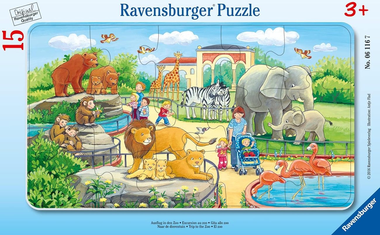 Ravensburger Kinderpuzzle - 06116 Ausflug in den Zoo