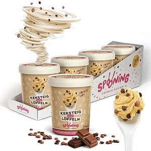 Original Spooning Cookie Dough – Keksteig zum Löffeln / Keksteigmischung + Chocolate Chips (4x 215g)