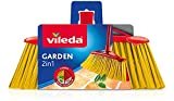 Vileda 2-in-1 Garten-Besen für den Außenbereich, mit Zwei Arten von Fasern, für Laub & Kiesel