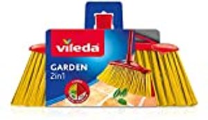 Vileda 2-in-1 Garten-Besen für den Außenbereich, mit Zwei Arten von Fasern, für Laub & Kiesel