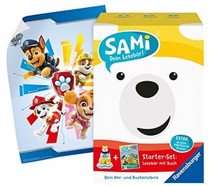 Ravensburger 00099 - Starter-Set SAMi - Dein Lesebär Paw Patrol, Sonderausgabe mit Poster, für Kinde