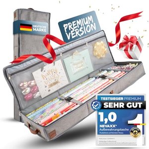 neVaxx -Premium Aufbewahrungstasche für Geschenkpapier