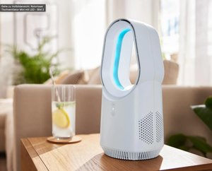 Rotorloser Tischventilator Mini mit LED
