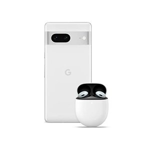 Google Pixel 7 – Entsperrtes Android-Smartphone mit Weitwinkelobjektiv – 128GB – Snow + Pixel Buds P