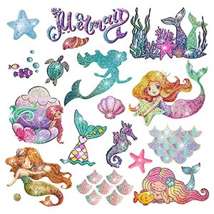 LEADTEAM Meerjungfrau Tattoo Kinder, 12 Blätter