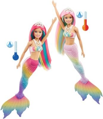 Barbie Dreamtopia Regenbogenzauber Meerjungfrau Puppe mit Farbwechsel