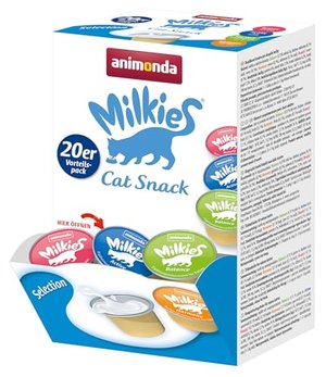 Animonda Milkies Selection, Katzenmilch portioniert, 20 Cups (15 g)
