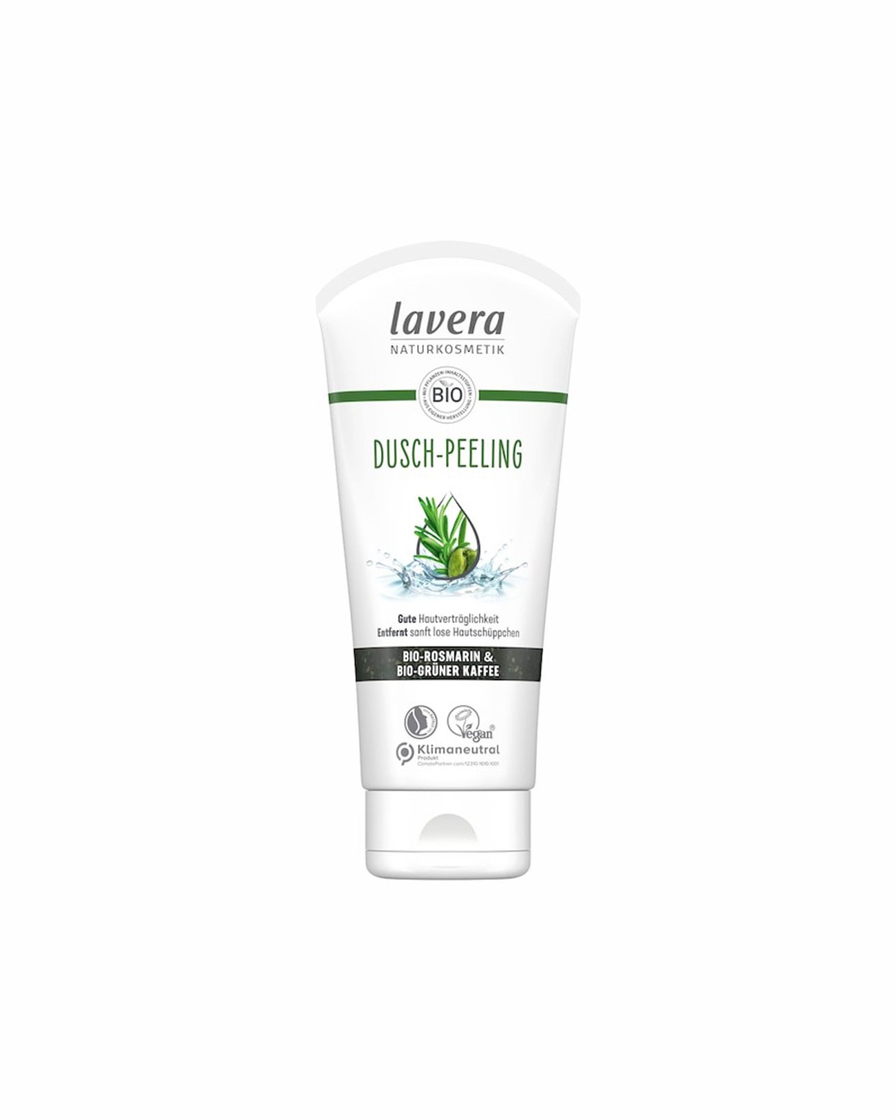 lavera – Dusch-Peeling mit  mit Bio-Rosmarin und Bio-Grüner-Kaffee