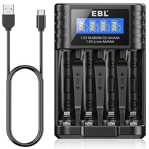 EBL Akku-Ladegerät mit USB