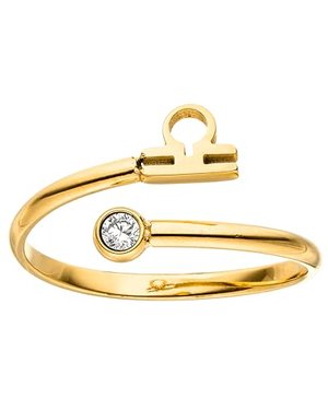 Purelei Sternzeichen Ring Waage (Gold)