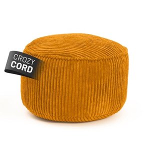 Lumaland Cord-Pouf Senfgelb