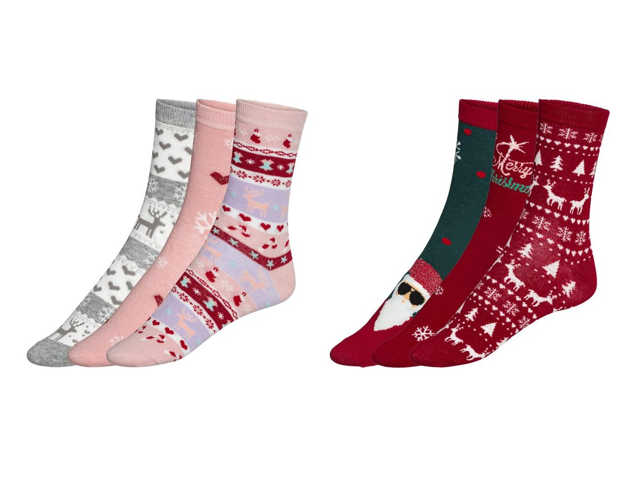 esmara Damen Weihnachts-Socken