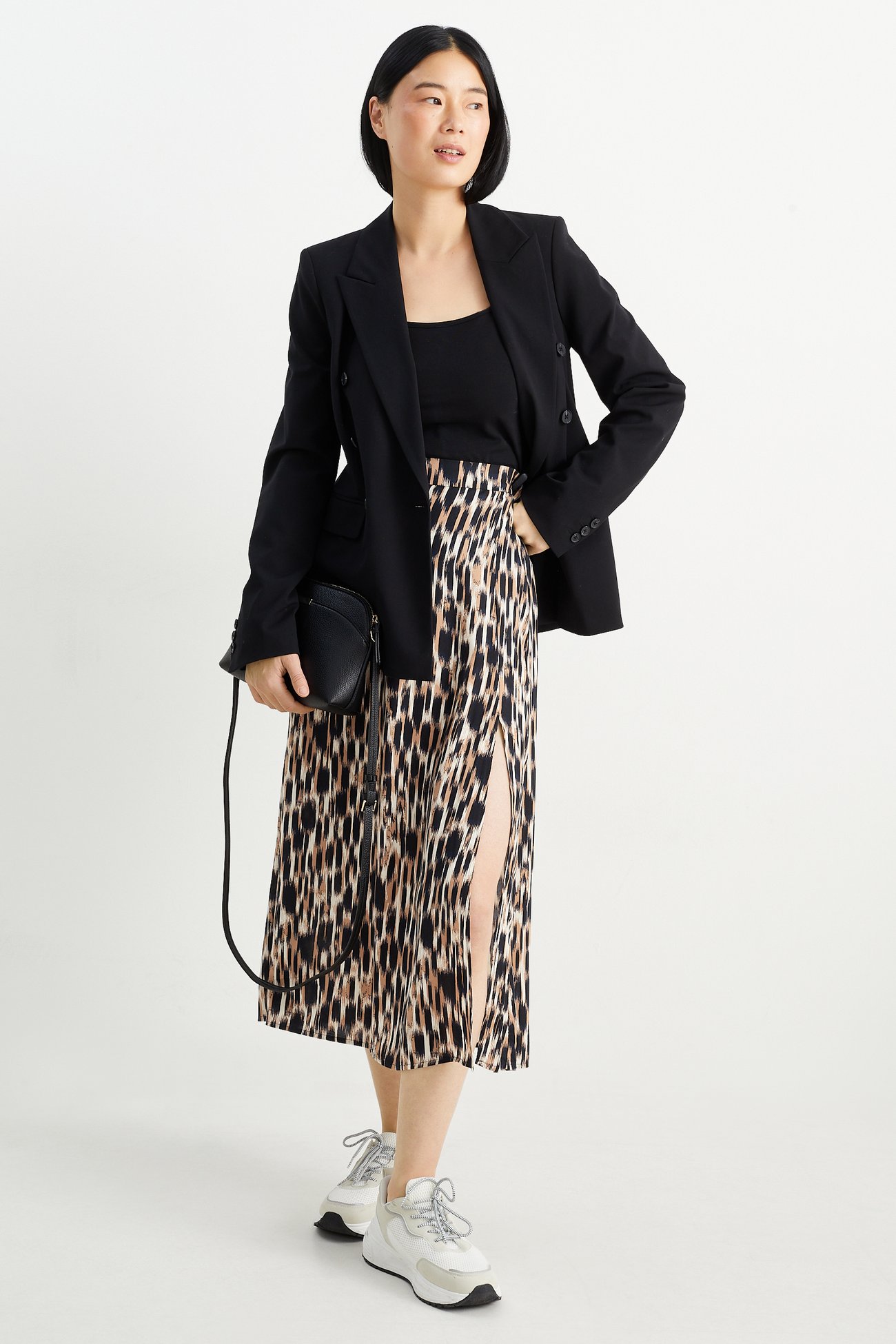 Rock mit Leopardenprint