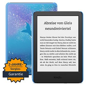 Kindle Kids (2022) – Mit Zugriff auf über tausend Bücher, Hülle und 2 Jahren Sorglos-Garantie