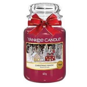 Yankee Candle Duftkerze im Glas (groß) | Christmas Magic | Brenndauer bis zu 150 Stunden