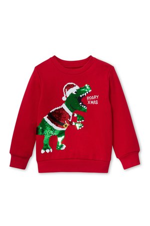 Dino - Weihnachts-Sweatshirt - Glanz-Effekt